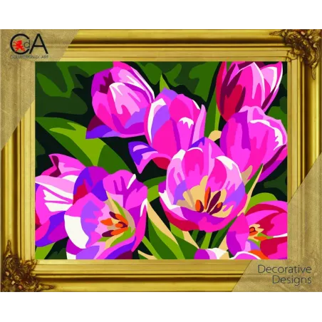 Tapestry Kit with printed canvas 22x30 Wild Flowers CDA6289K