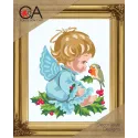 Kit de tapisserie avec toile imprimée 22x30 The angel CDA6285K