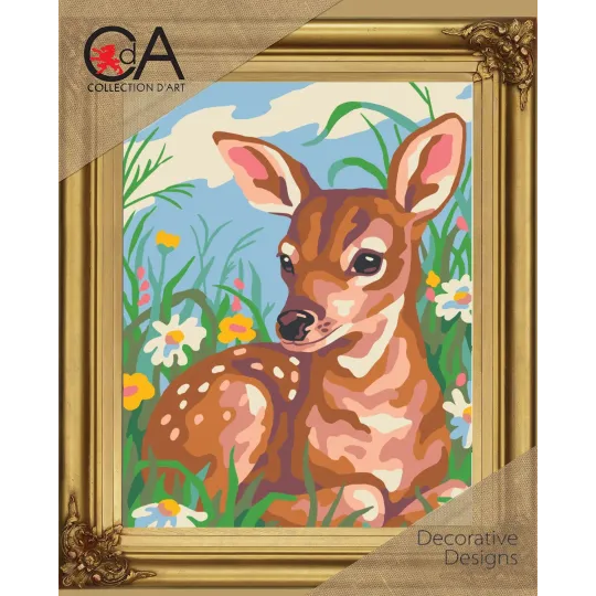 Tapestry Kit with printed canvas 22x30 The deer CDA6283K