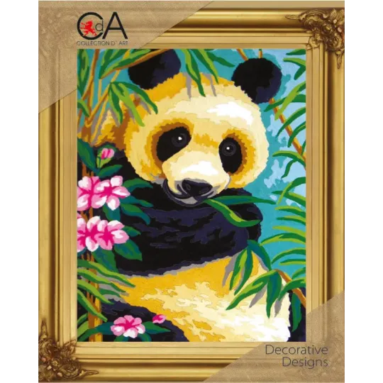 Набор гобеленов с печатным холстом 22x30 Panda CDA6238K