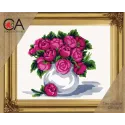Tapestry Kit with printed canvas 30x22 Flowers in a vase CDA6197K