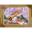 Tapestry Kit with printed canvas 20x30 Trumpet, Still Life CDA6179K