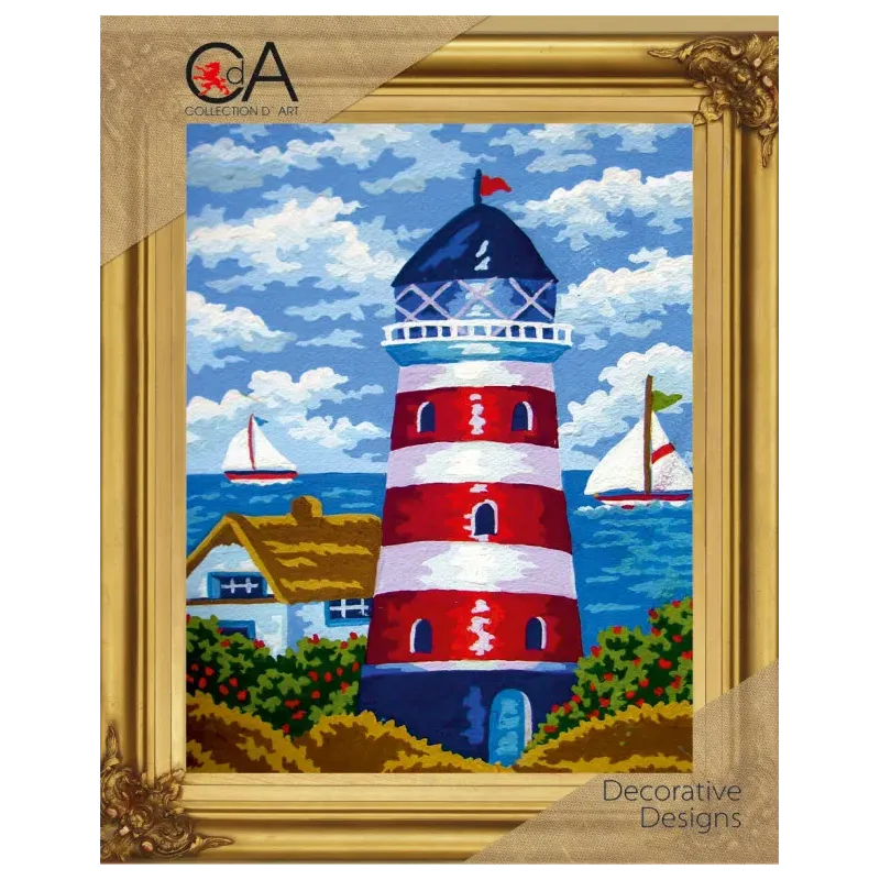 Gobelenų rinkinys su atspausdintu 22x30 drobės švyturiu CDA6230K