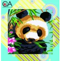 Gobelenų rinkinys su atspausdintu paveikslu 19x19 Panda CDA4011K