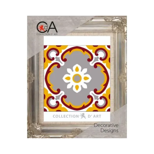 Gobeleno rinkinys su spausdintu drobės paveikslėliu 14x14 Ornament CDA3021K