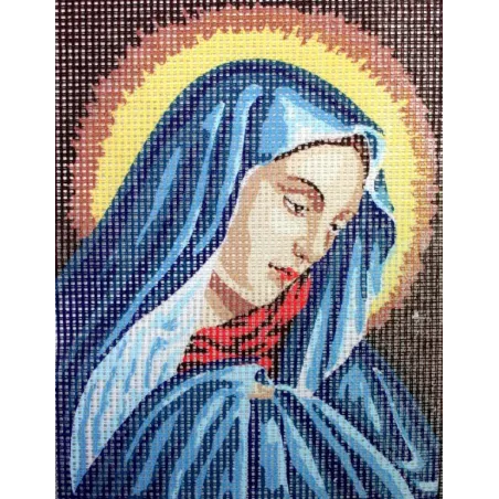 Tapestry Kit with printed canvas 14x18 Holy Mother CDA3078K