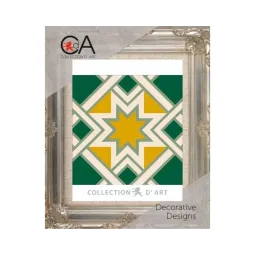 Gobelin-Set mit bedruckter Leinwand 14x14 Ornament CDA3020K