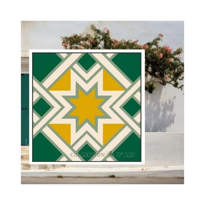 Tapestry Kit with printed canvas 14x14 Ornament CDA3020K