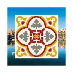 Gobelin-Set mit bedruckter Leinwand 14x14 Ornament CDA3013K