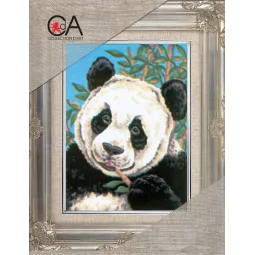 Gobelenas rinkinys su spausdintu drobė 14x18 Panda CDA3088K