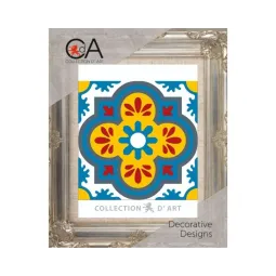 Tapestry Kit with printed canvas 14x14 Ornament CDA3018K