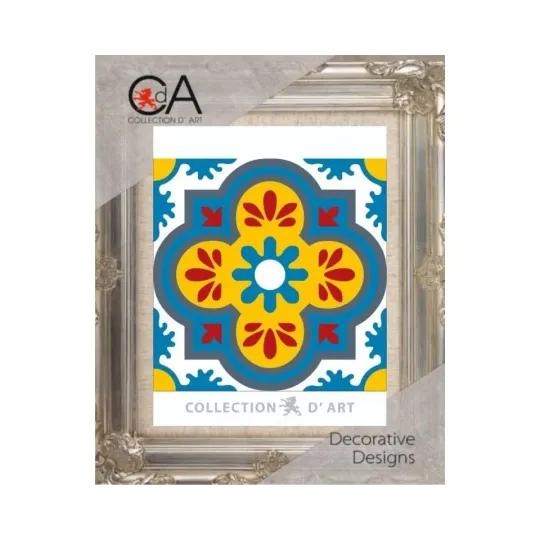 Gobeleno rinkinys su spausdintu drobės 14x14 Ornament CDA3018K