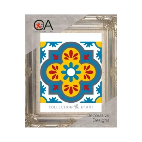 Gobeleno rinkinys su spausdintu drobės 14x14 Ornament CDA3018K