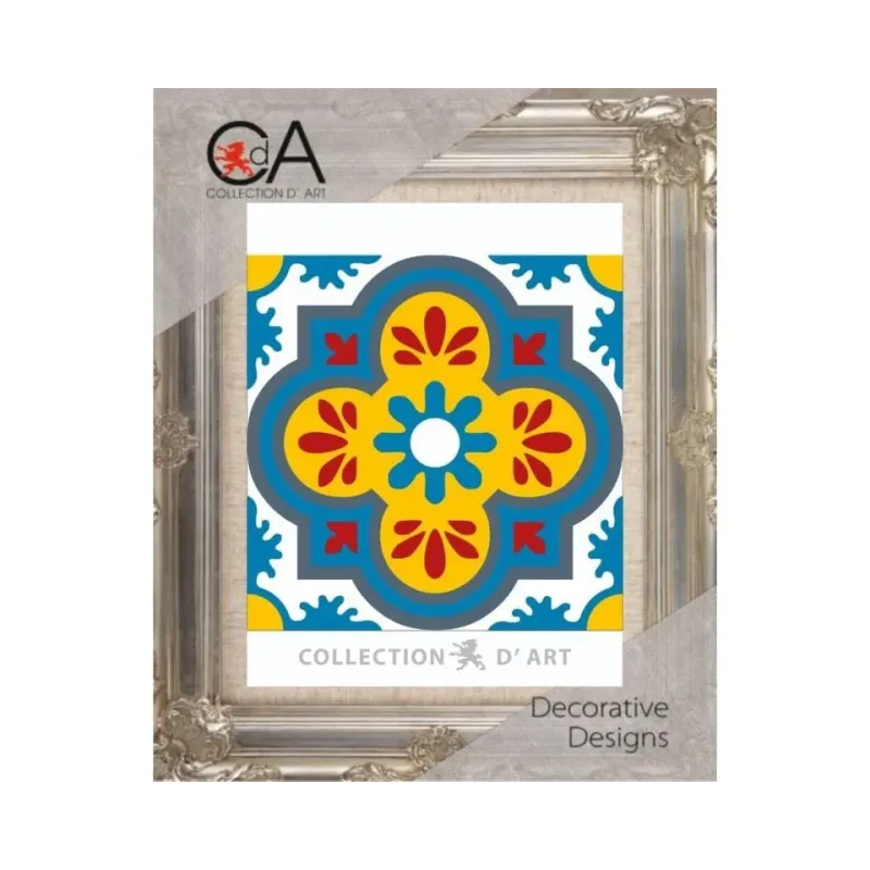 Gobeleno rinkinys su spausdintu drobės 14x14 Ornament CDA3018K