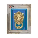Kit de tapisserie avec canevas imprimé 14x18 Lion lock CDA3007K