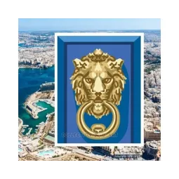 Tapestry Kit with printed canvas 14x18 Lion lock CDA3007K