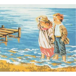 Atspausdintas drobės paveikslas 18x22 Prie jūros CDAA36