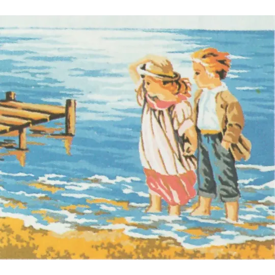 Toile imprimée 18x22 Au bord de la mer CDAA36