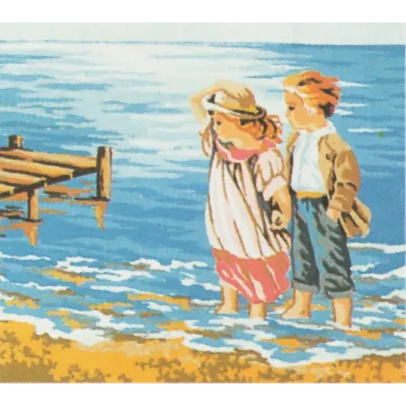 Холст с печатью 18x22 На взморье CDAA36