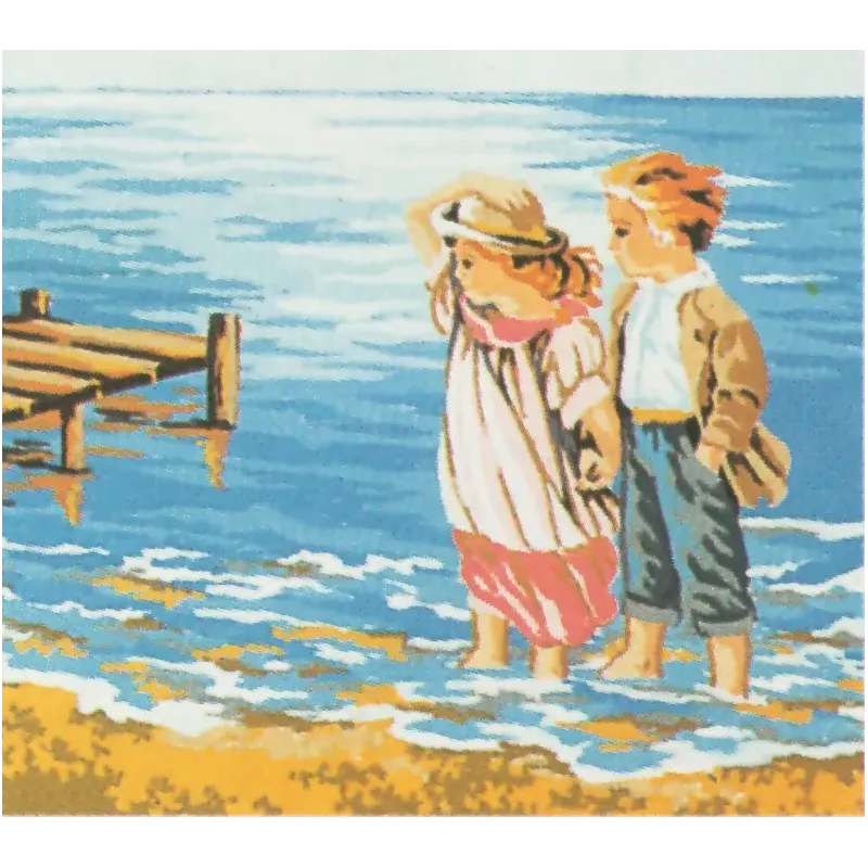 Toile imprimée 18x22 Au bord de la mer CDAA36