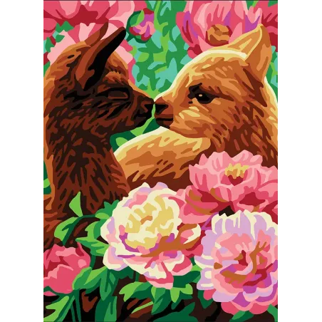 Toile imprimée 22x30 Lamas CDA6331