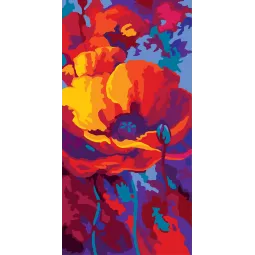 Toile imprimée 22x50 Coquelicot CDA8060