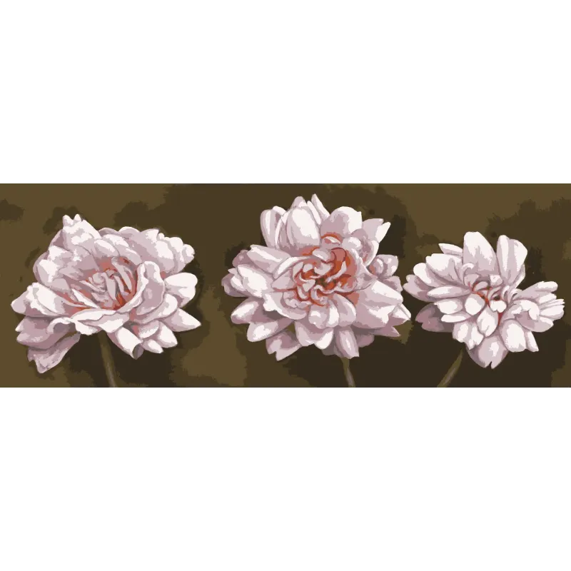 Bedruckte Leinwand 35x80 Mauve Rosen CDA9006