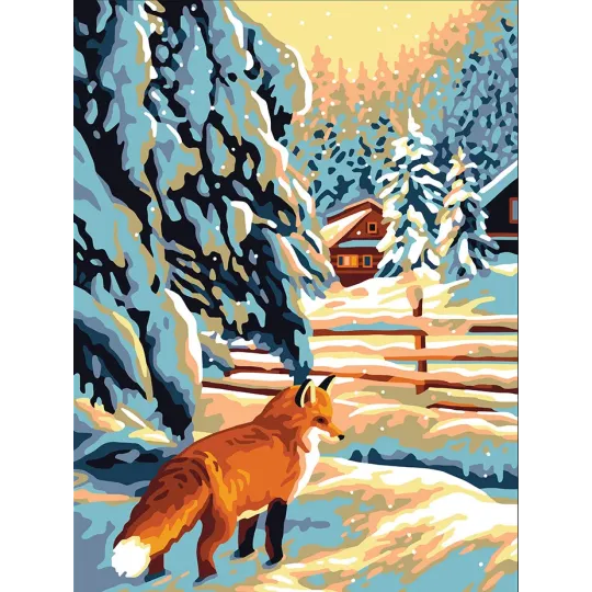 Printed Canvas 40x30 Fox CDA10515W