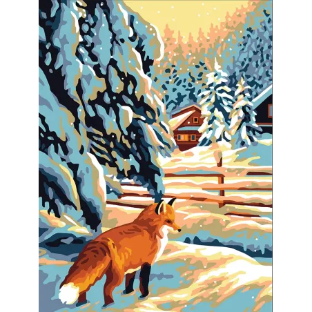 Printed Canvas 40x30 Fox CDA10515W