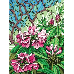 Печатный холст 40x30 Розовые цветы CDA10511W