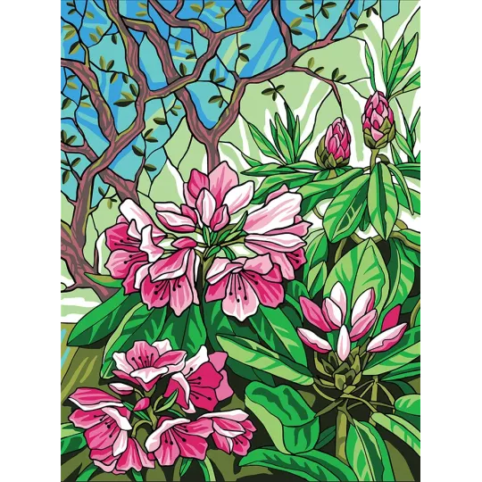 Toile Imprimée 40x30 Fleurs roses CDA10511W