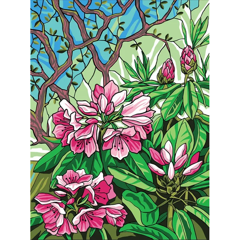 Toile Imprimée 40x30 Fleurs roses CDA10511W