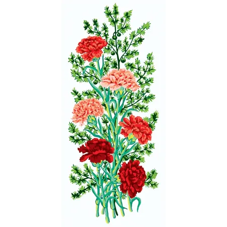 Toile imprimée 21x49 Œillets CDA8020