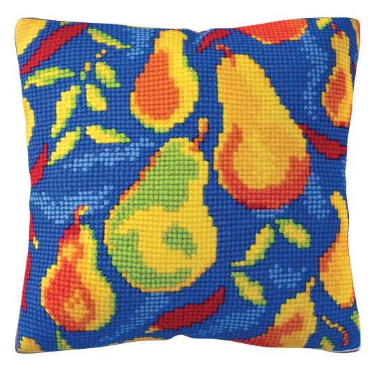 Kit de coussin compté "Motif — poires" 40 x 40 cm CDA5471CC