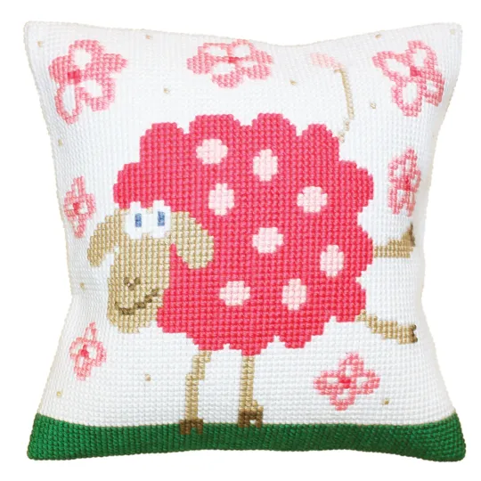 Kit coussin Mouton joyeux 40 X 40 cm CDA5399