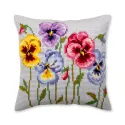 Cushion kit Pansies 40 X 40 cm CDA5383