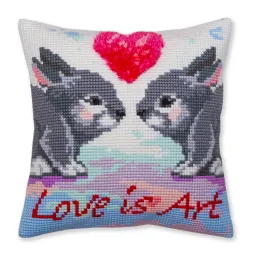 Pagalvėlių komplektas Love is art 40 X 40 cm CDA5379