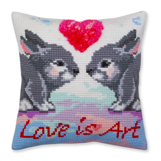 Pagalvėlių komplektas Love is art 40 X 40 cm CDA5379