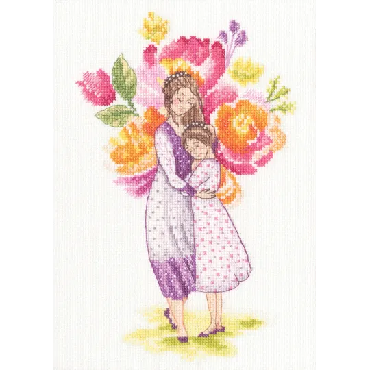 Kits de point de croix "Quand tu es à mes côtés" 15,5x24 cm RTOM1039