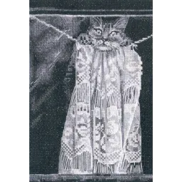 Cross-stitch kits "Cat prank” 11,5x17 cm RTOM1034