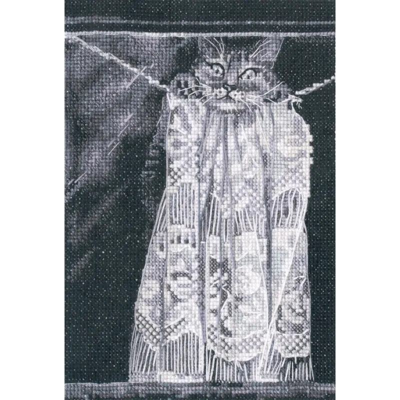 Siuvinėjimo kryželiu rinkiniai „Kačių pokštas“ 11,5x17 cm RTOM1034