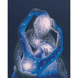 Kryželiu siuvinėjimo rinkiniai "Tu mano begalinė visata" 20х24 cm RTOM1046
