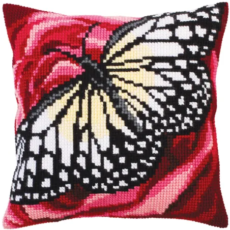 Kit coussin motifs papillon 40 X 40 cm CDA5311