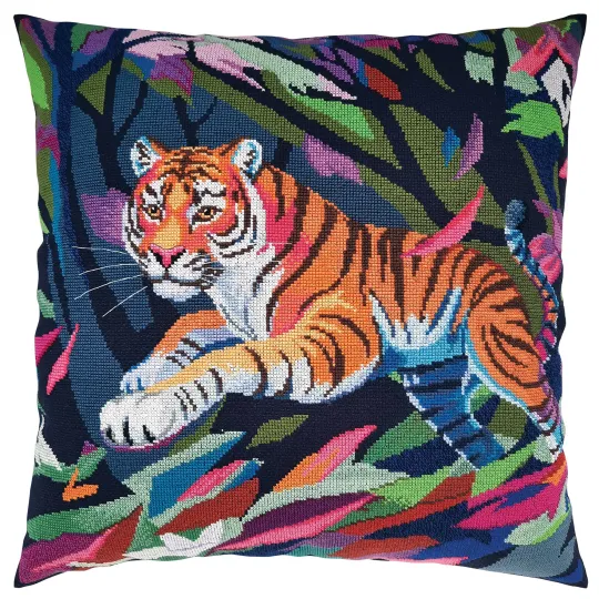 Cross-stitch kits "Bengal tiger" 40x40 cm RTOCU096