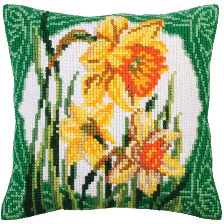 Kit de coussin Narcisse 40 X 40 cm CDA5287