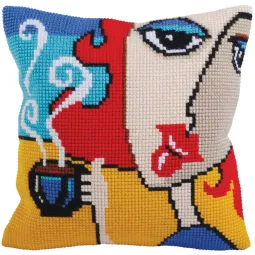 Cushion kit Fragrant coffee  40 X 40 cm CDA5279