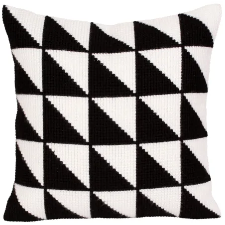 Kit coussin Noir et blanc 40 X 40 cm CDA5275