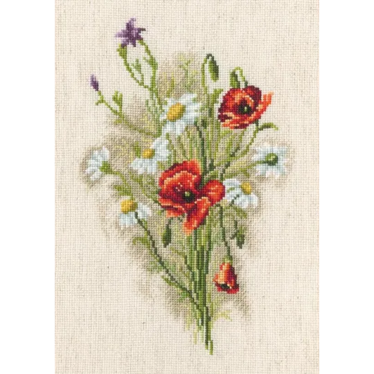 Kit de point de croix "BOUQUET AUX MARGUERITES" RTOM526