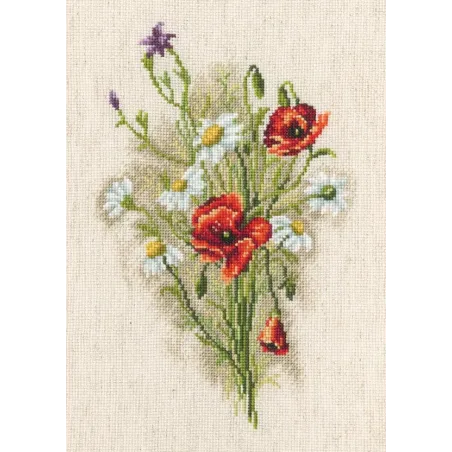 Cross-stitch kit "BOUQUET WITH DAISIES" M526