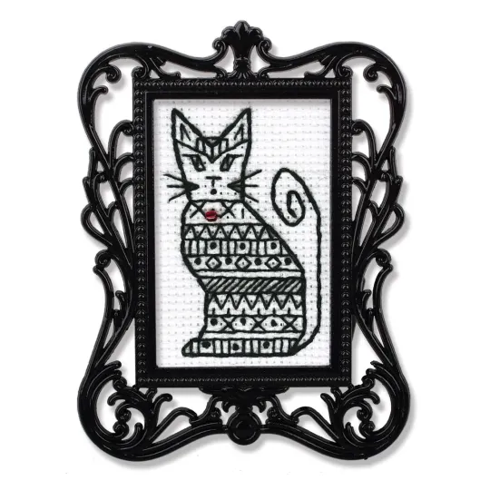 Miniature embroidery & cross stitch kit with frame FA023
